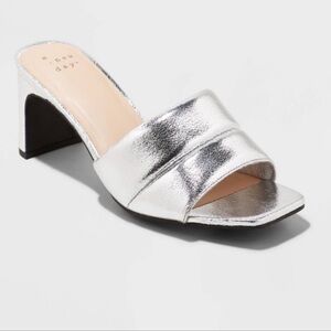 A New Day Silver High Heels
